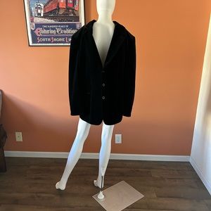 VINTAGE STACY ADAMS men’s black velveteen blazer